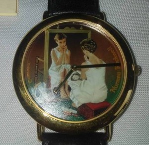 lot 16 image: RARE Norman Rockwell watch New, never worn.
