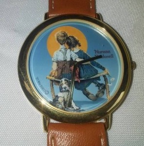 lot 17 image: RARE Norman Rockwell watch New, never worn.