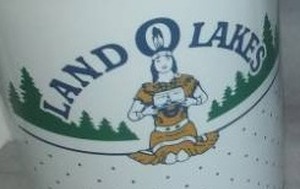 lot 23 image: Land O Lakes Butter dish & mugs