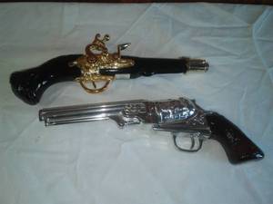 lot 44 image: Dueling Pistol & Colt Revolver 1851  Avon.