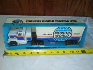 lot 64 image: Movers World U - HAUL Van Lines semi in box. RARE