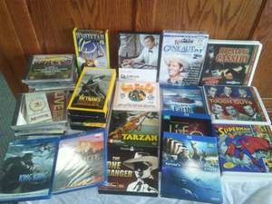 lot 176 image: CDs DVDs VHS Blue ray & more.