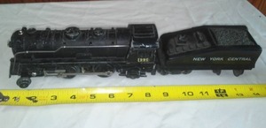 lot 177 image: New York Central Vintage Locomotive No. 999& coal car.