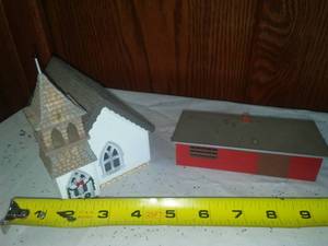 lot 235 image: 2 Buildings church & lean to.