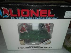 lot 100 image: Newchwanstein Castle - Danbury Mint, Lionel operating Hand Car.