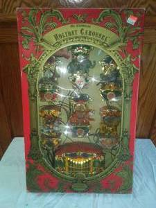 lot 110 image: Vintage Holiday Carousel, New in Box Mr. Christmas Special Edition, 22.5 x 14 x 3.5