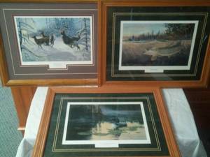 lot 130 image: Prints framed & matted.