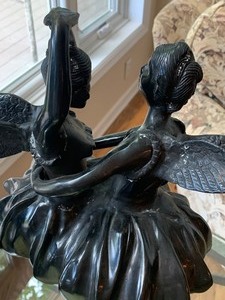 Decortive Metal Ballerina Statue