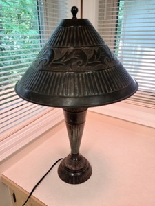 Bronze Colored Metal Table Lamp