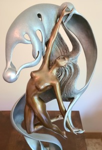 Angelo Basso Perla Deco Nude Sculpture