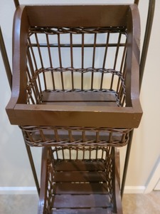 3 Tier Brown Wood Storage Racks