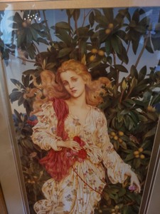 Gold Framed Woman Print
