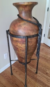 Large Decorative Vase With Stand
