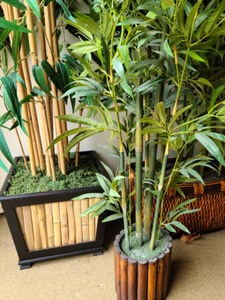 Lot Of Faux Bamboo Foliage