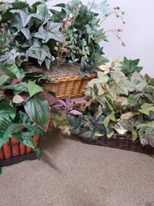 Lot Of Small Faux Foliage