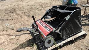 lot 243 image: Pull behind lawn sweep 30