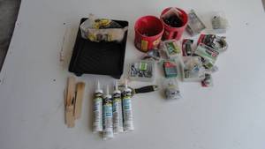 lot 334 image: Screws, wiring, cable, staples, caulk