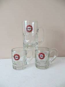 3 VINTAGE A&W Root Beer Mugs