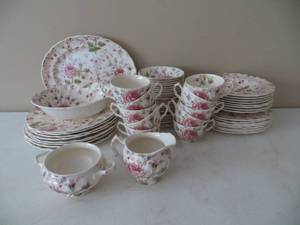 62 Piece Rose Chintz China Set by Johnson Brothers