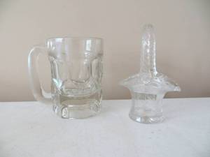 7 Pieces of Clear Glassware