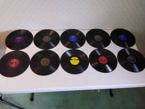 Lot of 10 78RPM Records