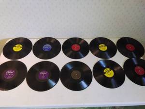 Lot of 10 78RPM Records