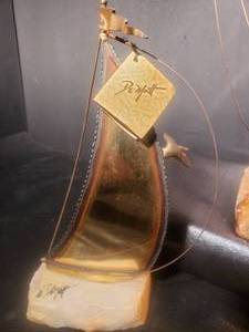 lot 105 image: 4 DeMott Mixed Metal Sculptures