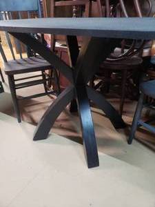 lot 201 image: Smaller Kitchen Table & 2 Chairs