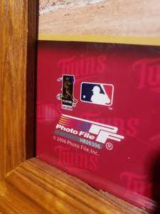 lot 113 image: 2006 MN Twins Morneau Santana Mauer Framed Print