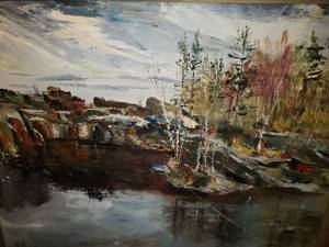 lot 115 image: 2 Original Fengal Oil Paintings