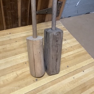 lot 190 image: 2 Wood CabbageGrape Stompers