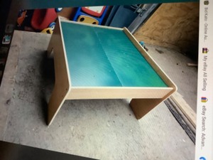 lot 86 image: Kids Tables & Brio Blocks