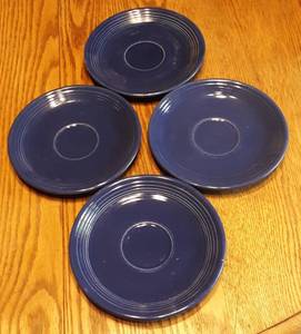 Homer Laughlin FIESTA LAPIS BLUE 4cups 4saucers