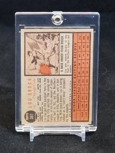 1962 Topps Baseball Lou Brock Rookie Card # 387