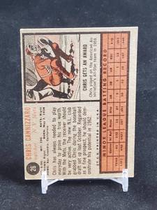 1962 Topps Baseball Cards (10) Lot