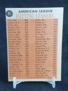 1962 Topps Baseball Cards (10) Lot