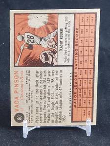1962 Topps Baseball Cards (10) Lot