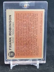 1962 Topps Baseball Frank Robinson Card #396