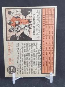 1962 Topps Baseball Cards (10) Lot