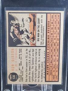 1962 Topps Baseball Bob Gibson SHORT PRINT