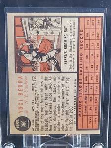 1962 Topps Baseball Yogi Berra Card #360