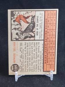 1962 Topps Baseball Cards (10) Lot