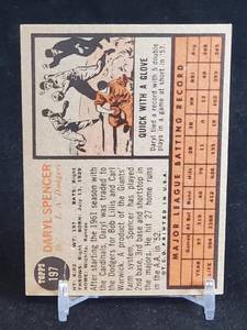 1962 Topps Baseball Cards (10) Lot