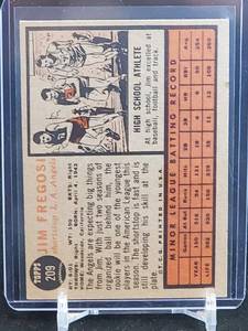 1962 Topps Baseball Jim Fregosi Card #209
