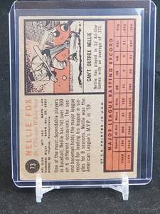 1962 Topps Baseball Nellie Fox Card #73