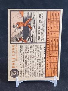 1962 Topps Baseball Card (10) Lot