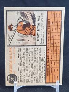 1962 Topps Baseball Card (10) Lot
