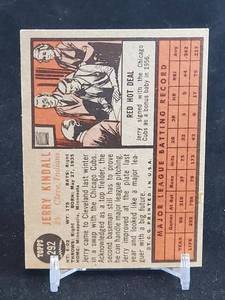 1962 Topps Baseball Card (10) Lot
