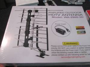 lot 66 image: Amplified Outdoor HDTV Antenna...
