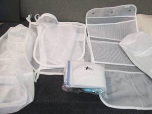 lot 77 image: Shower organizer, Lingerie Mesh bag...